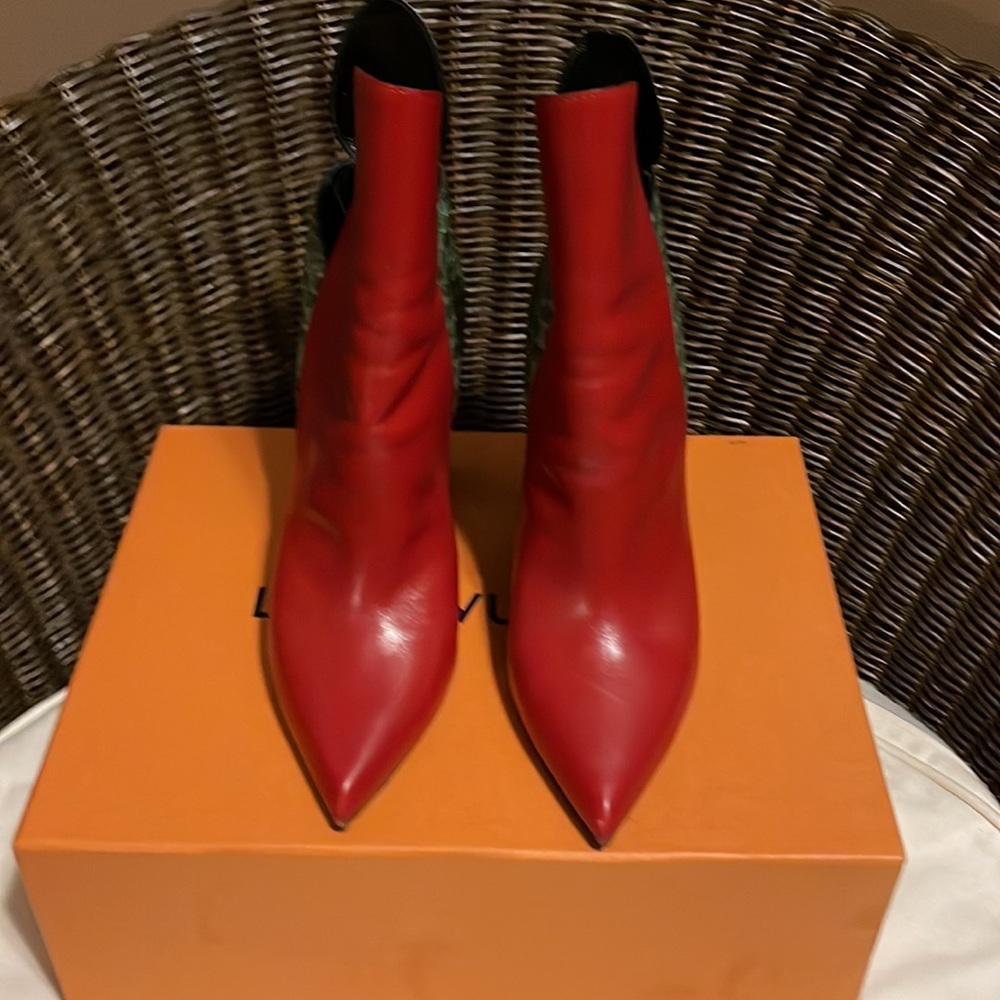 Authentic Louis Vuitton Pokerface Python Boots. P… - image 3